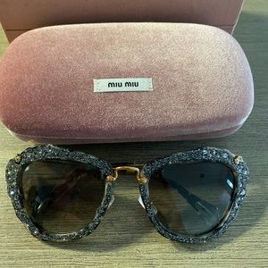 Miu Miu Noir Sunglasses Model 0MU 04QS